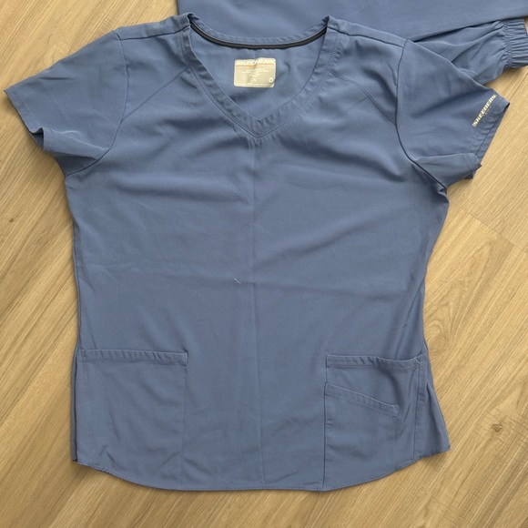 Skechers Ceil Blue Straight Leg Cargo Scrub Set.  Sz XL/L - Picture 10 of 17